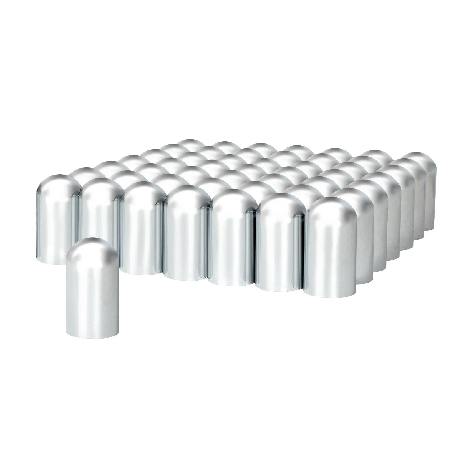 Chrome Lug Nut Covers Dome 33mm Thread-On for Ford F-150 (2004–2020)