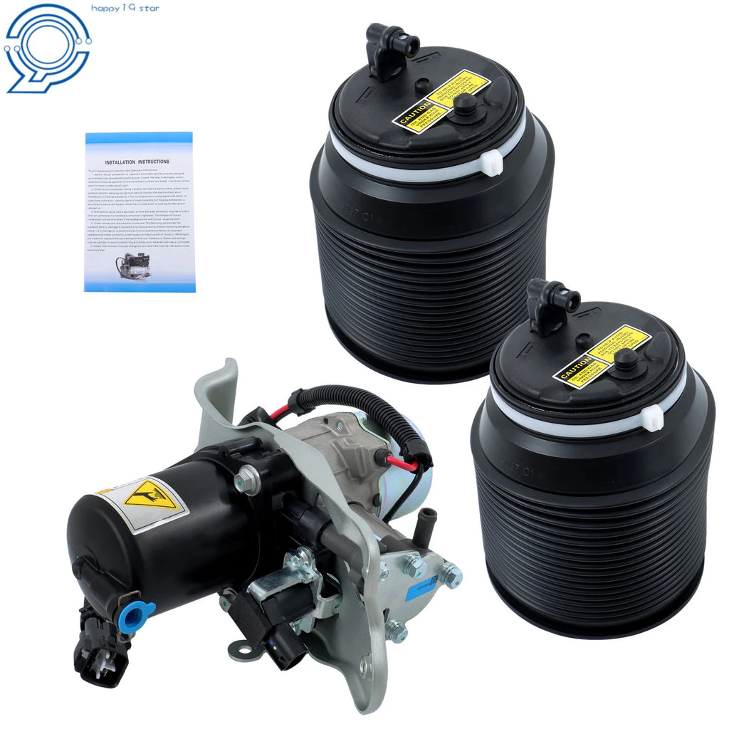 Rear Air Suspension Spring Bag & Compressor for Toyota Sequoia (2005–2007)