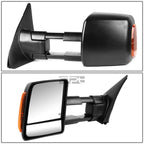 Towing Side Mirror for Toyota Tundra (2007–2016) LH/Driver, Powered, Heated, LED