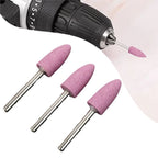 3pcs Rotary Mounted Abrasive Stones for Jewelry Nail Polishing