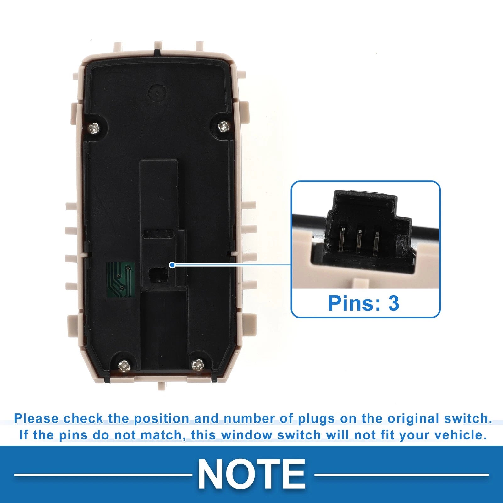 Power Window Switch for Mercedes-Benz S550 (2007–2018) No. 2229050009