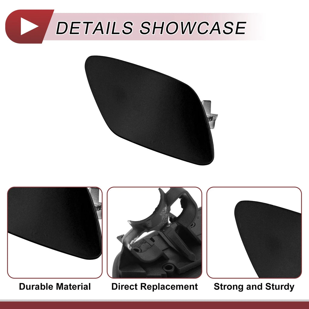 Washer Nozzle Cover Cap No. 51117231080 for BMW Z4 (2009–2016) Black
