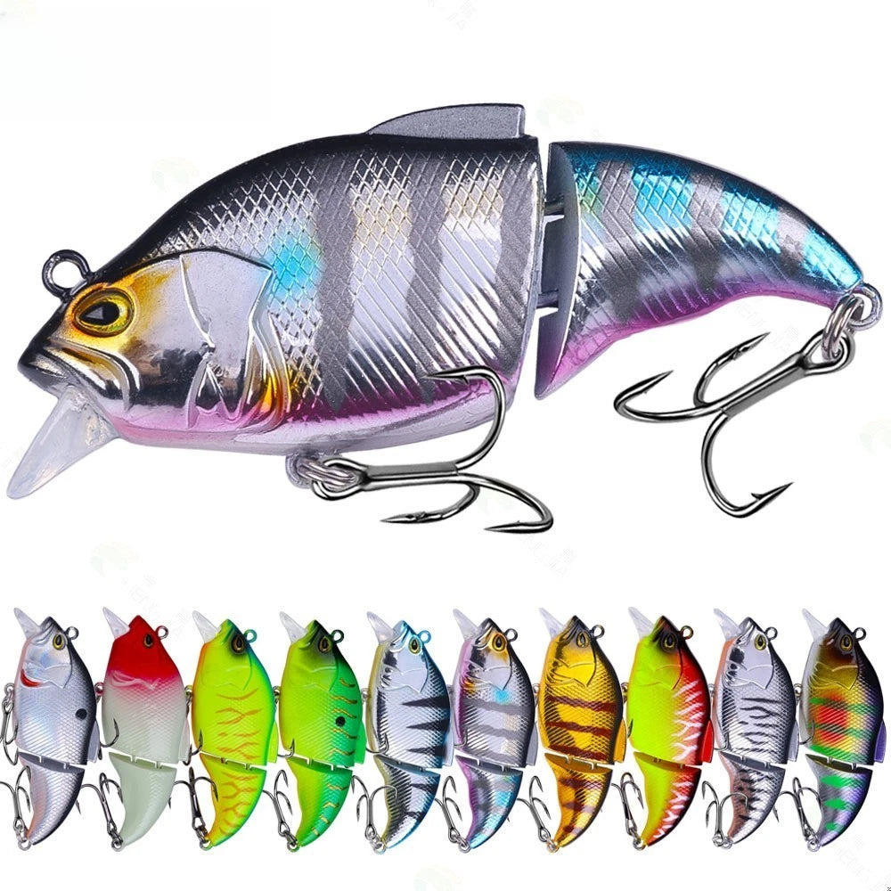 Jointed VIB Lure 12g for Bass Pike Perch Trout (ABS Material)