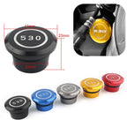 CNC Frame Hole Cap Cover Plug for Yamaha T-Max 530 (2005–2016) Black