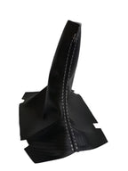 Carbon Fiber Manual Shift Boot for Ford Mustang (2005–2009) Gray Stitch