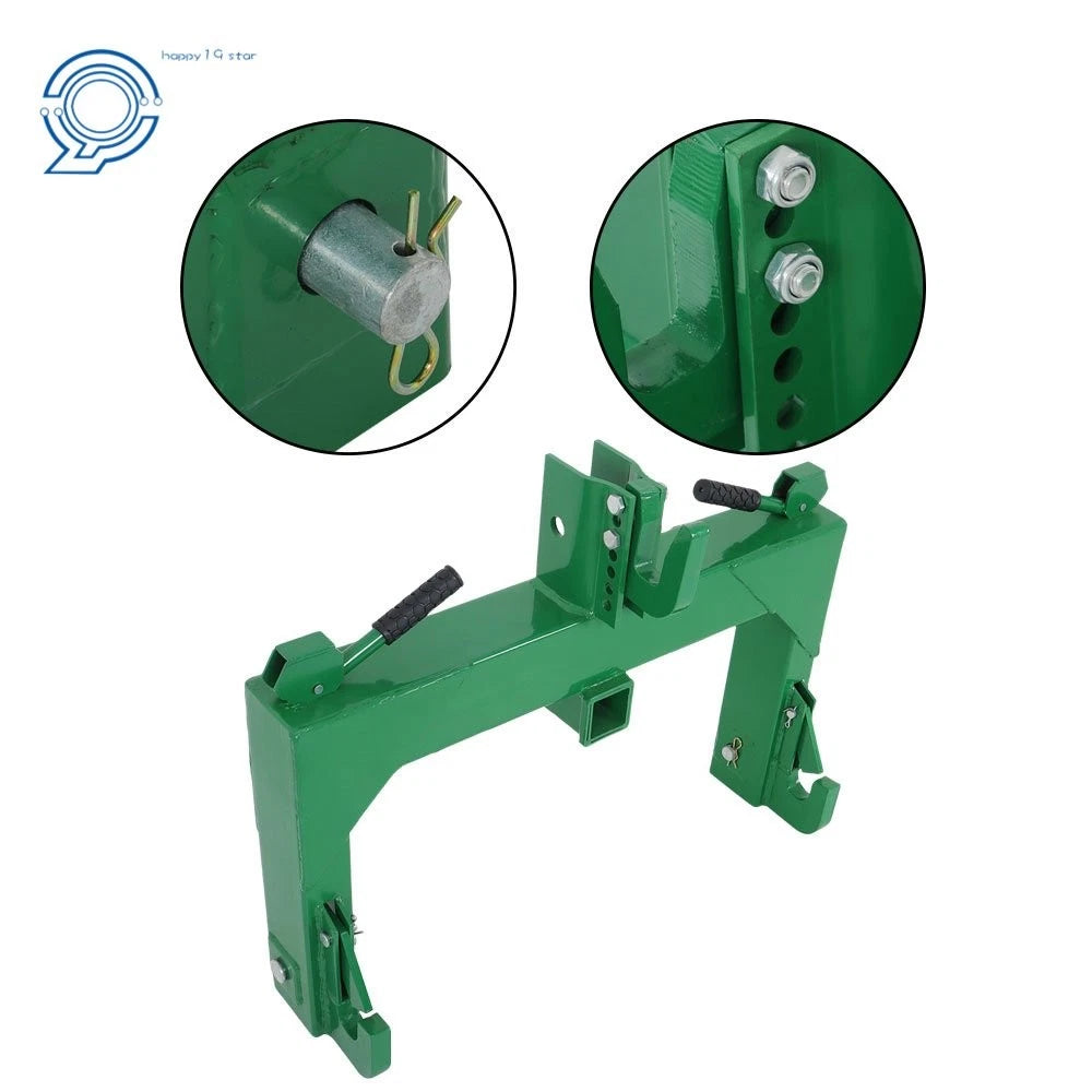 3-Point Quick Hitch with 2" Receiver for Category 1 & 2 Tractor (3000lb)