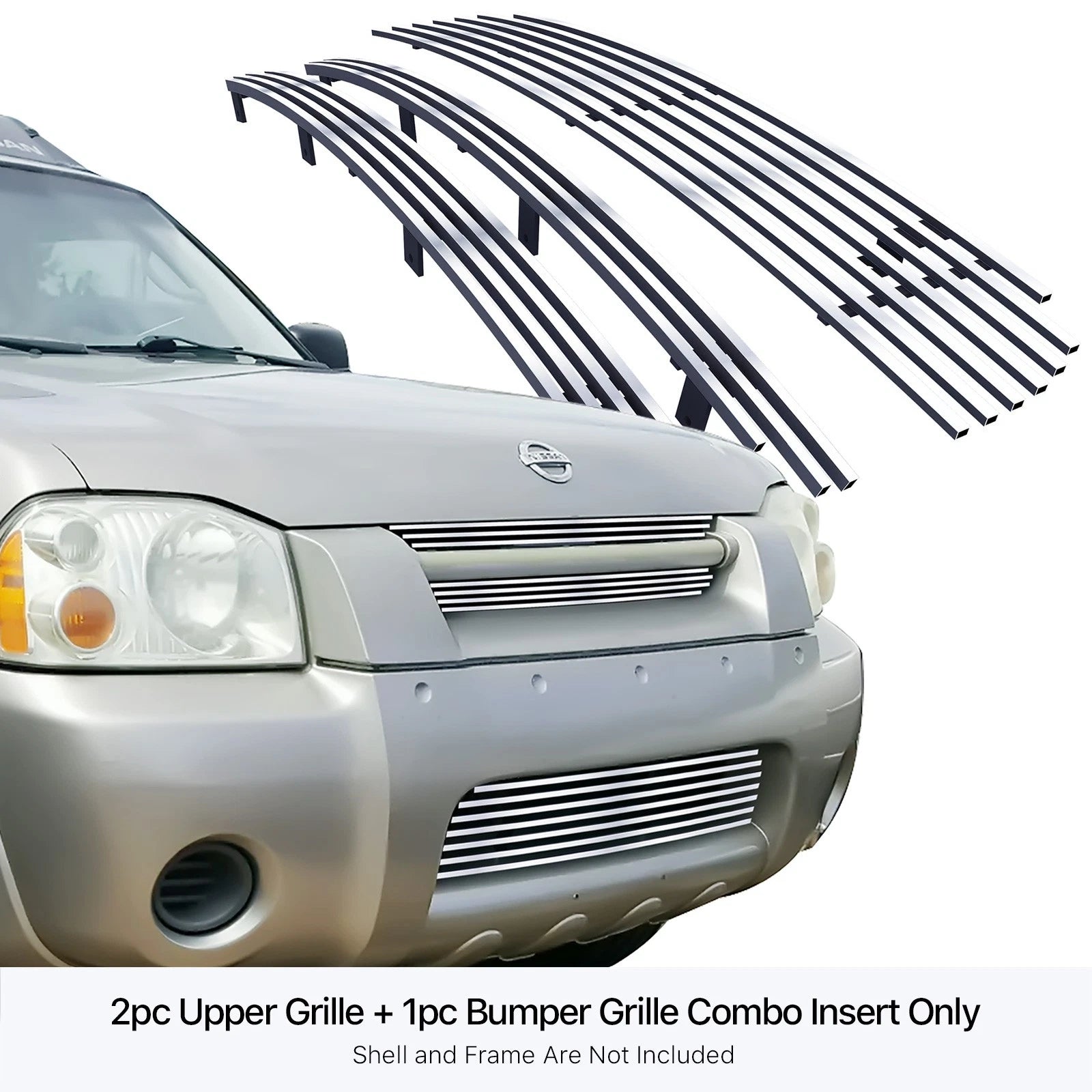 Chrome Billet Grille Insert for Nissan Frontier (2001-2004)