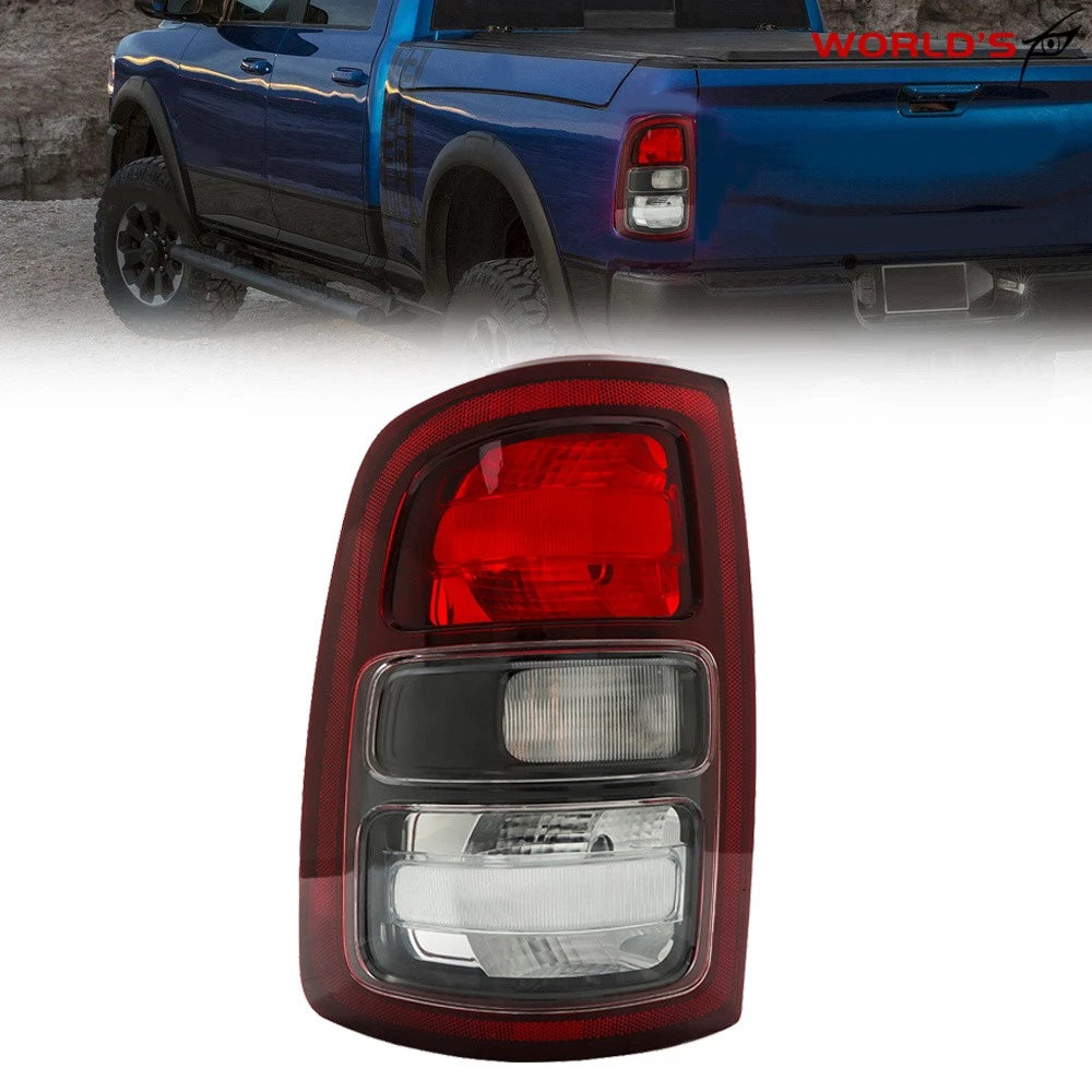 Tail Light for Dodge Ram 2500 3500 (2019–2022) Black Trim Halogen Left