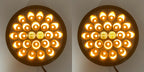 4 Inch Round Pearl Amber LED Park Light Replacement for Toyota Hilux (2015–2020)