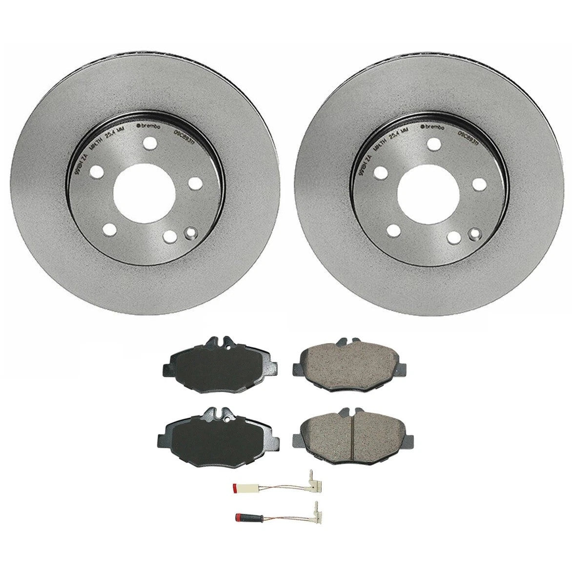 Front Brake Kit 295mm Disc Rotors Euro Pads for Mercedes W211 E320 E350 (2003–2009)