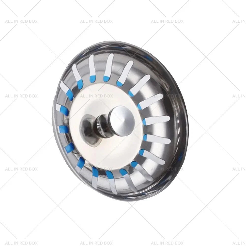Stainless Steel Sink Strainer Plug Waste Drain Stopper Filter