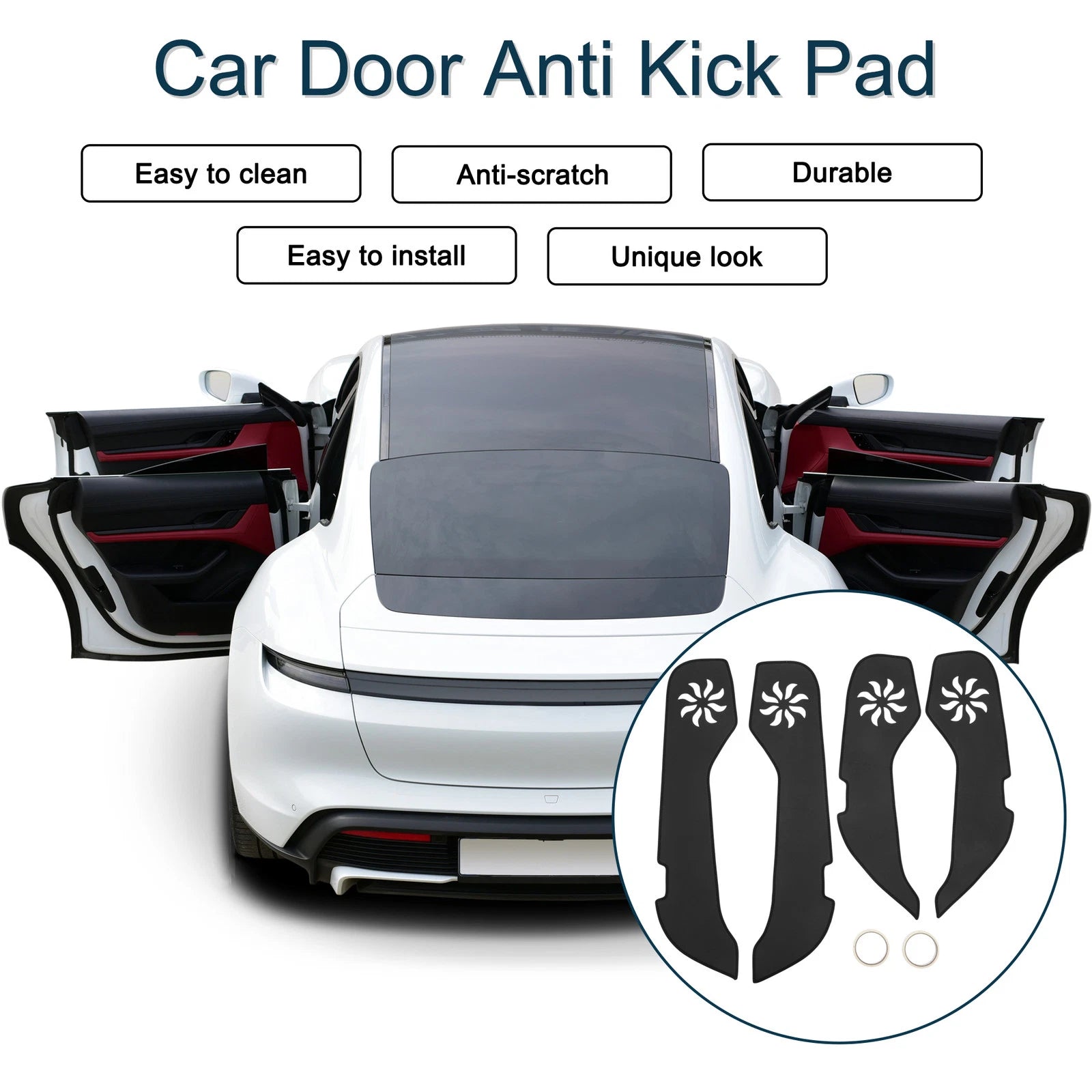 Set of 1 Car Door Anti Kick Pad Sticker Protector for Volkswagen Passat (2016)