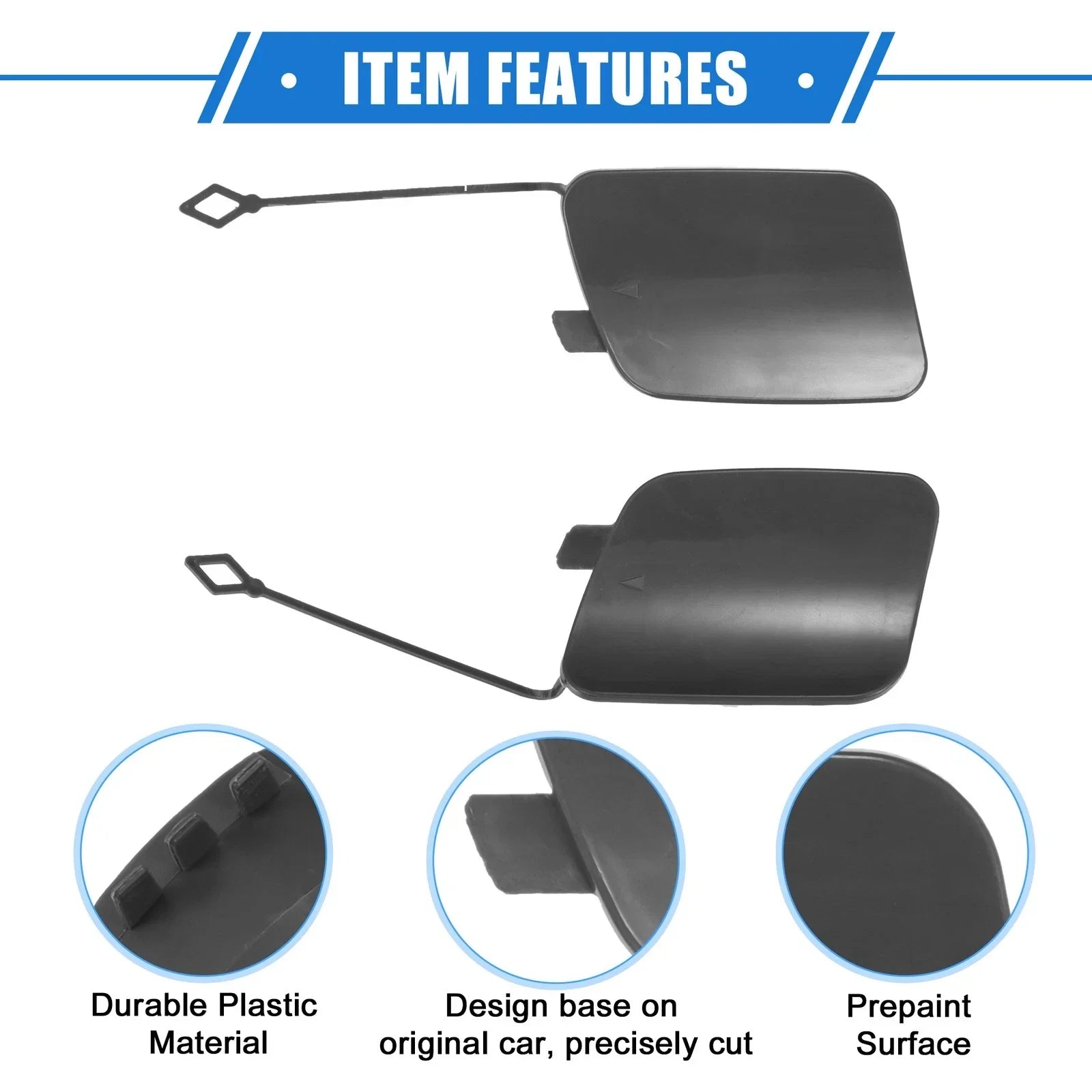 Rear Tow Hook Eye Hole Cover Cap for BMW X5 (2016-2018)