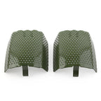 2X Green Steel Front Caliper Screen Inserts for Harley V-Rod & Touring (2006–2019)