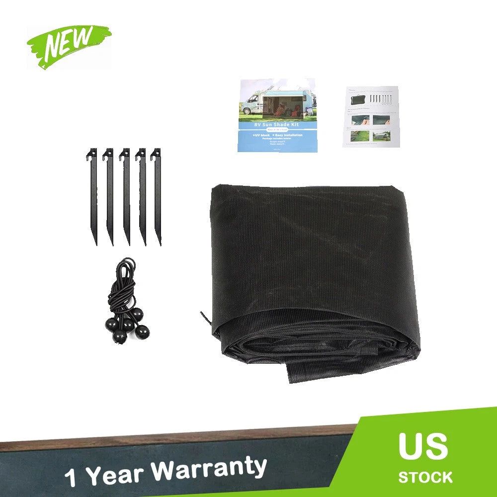 RV Awning Sun Shade Privacy Screen Kit for RVs (11FT–20FT)