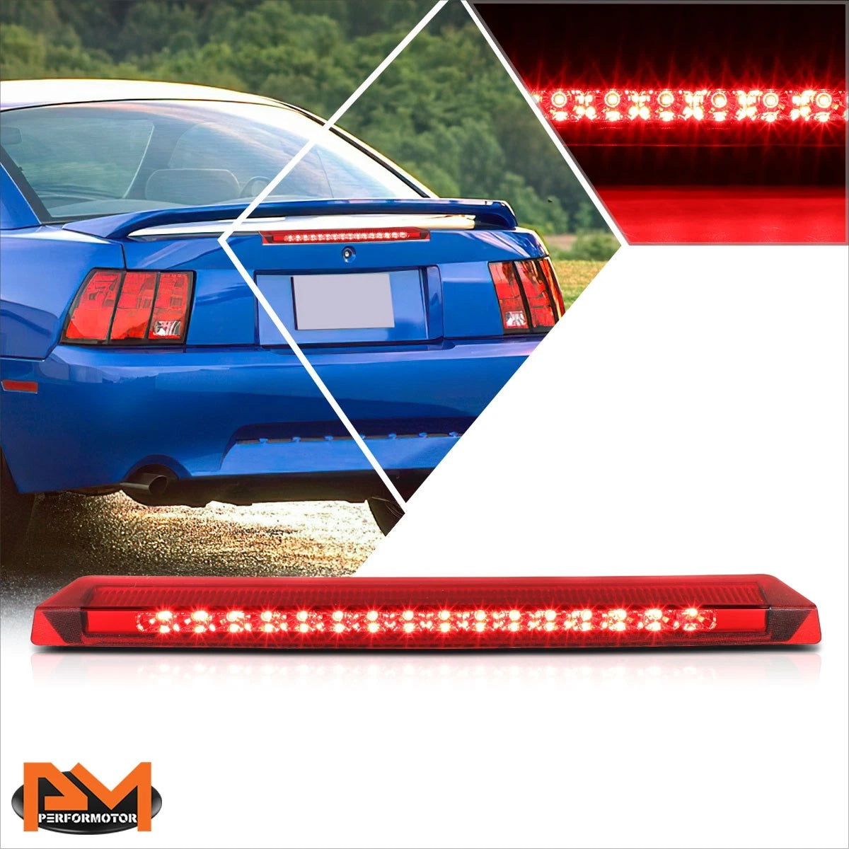 Full LED Third Tail Brake Light for Ford Mustang (1999–2004)