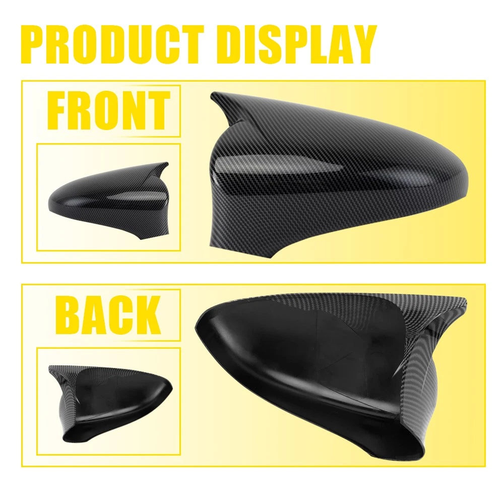 Carbon Fiber Black Mirror Cover Caps for Lexus IS200 IS250 IS300 IS350 (2014–2020)