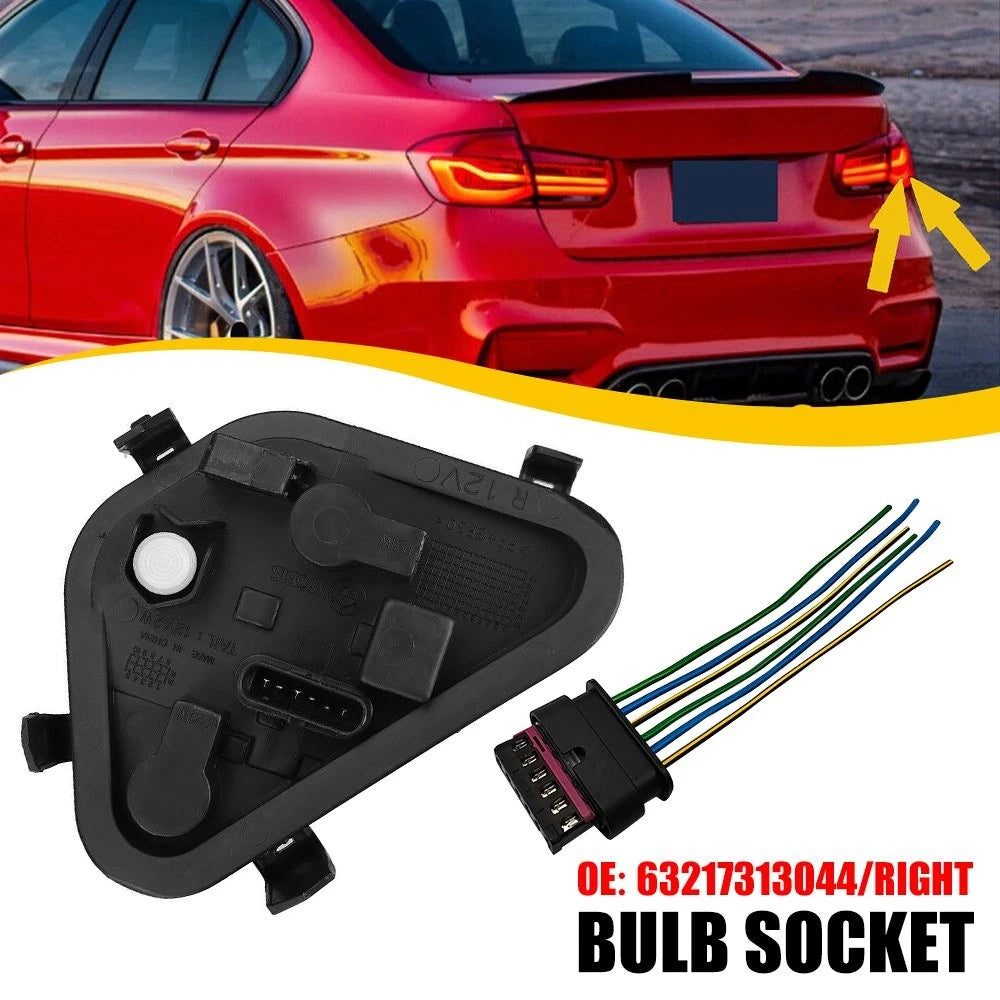 Passenger Right Rear Bulb Socket Tail Light for BMW 320i 328i 335i (2012–2015)