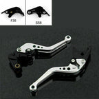 Short Brake Clutch Levers for Suzuki GSXR600 GSXR750 GSXR1000 (2005–2010) Silver