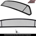 Stainless Black Mesh Grille Insert for Ford Mustang V8 GT (2015-2017)