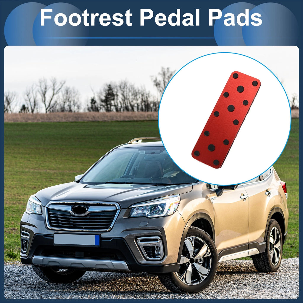 Footrest Pedals Cover for Subaru Forester (2003–2005) Aluminum Alloy Red
