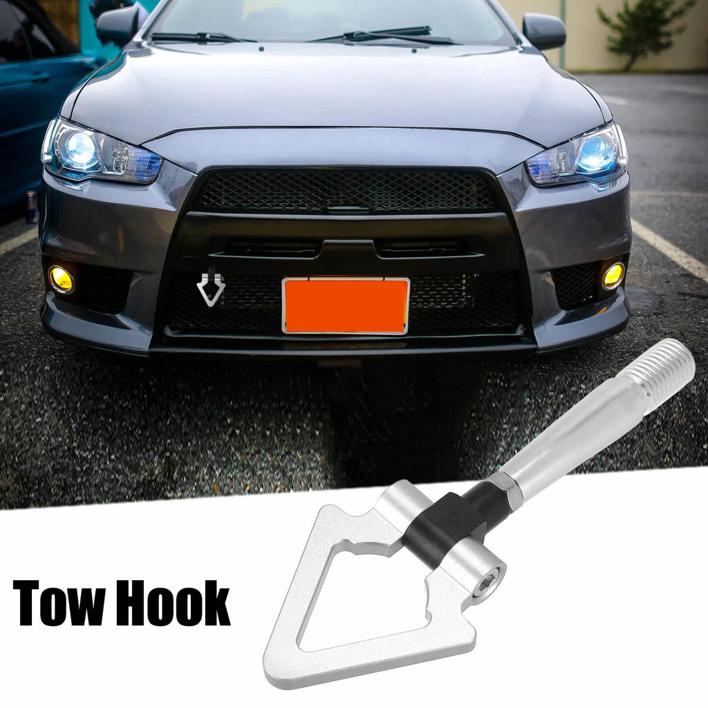 Tow Hook for Mitsubishi Lancer EVO X (2008–2015) - Silver Tone
