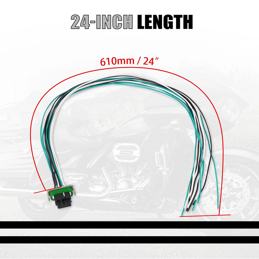 24" Speedometer & Instrument Extension Harness for Harley CVO Road Glide (2017–2022)