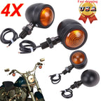 4X Bullet Turn Signals Tail Light for Harley Cafe Racer Bobber