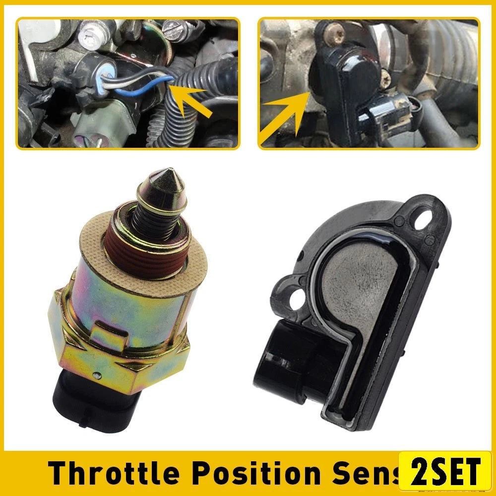 Set of 2 Idle Control & Throttle Position Sensors for Chevrolet C1500 (1991–1995)