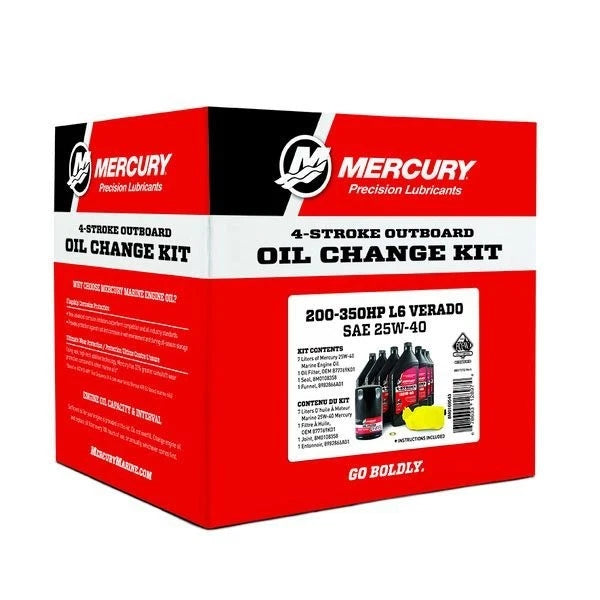 Oil Change Kit for Mercury 200-400HP L6 Verado (200-400) 8M0188359