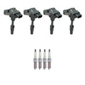 Set of 4 NGK Ignition Coils & Platinum Spark Plugs for Camaro Envision Regal (2016–2023)