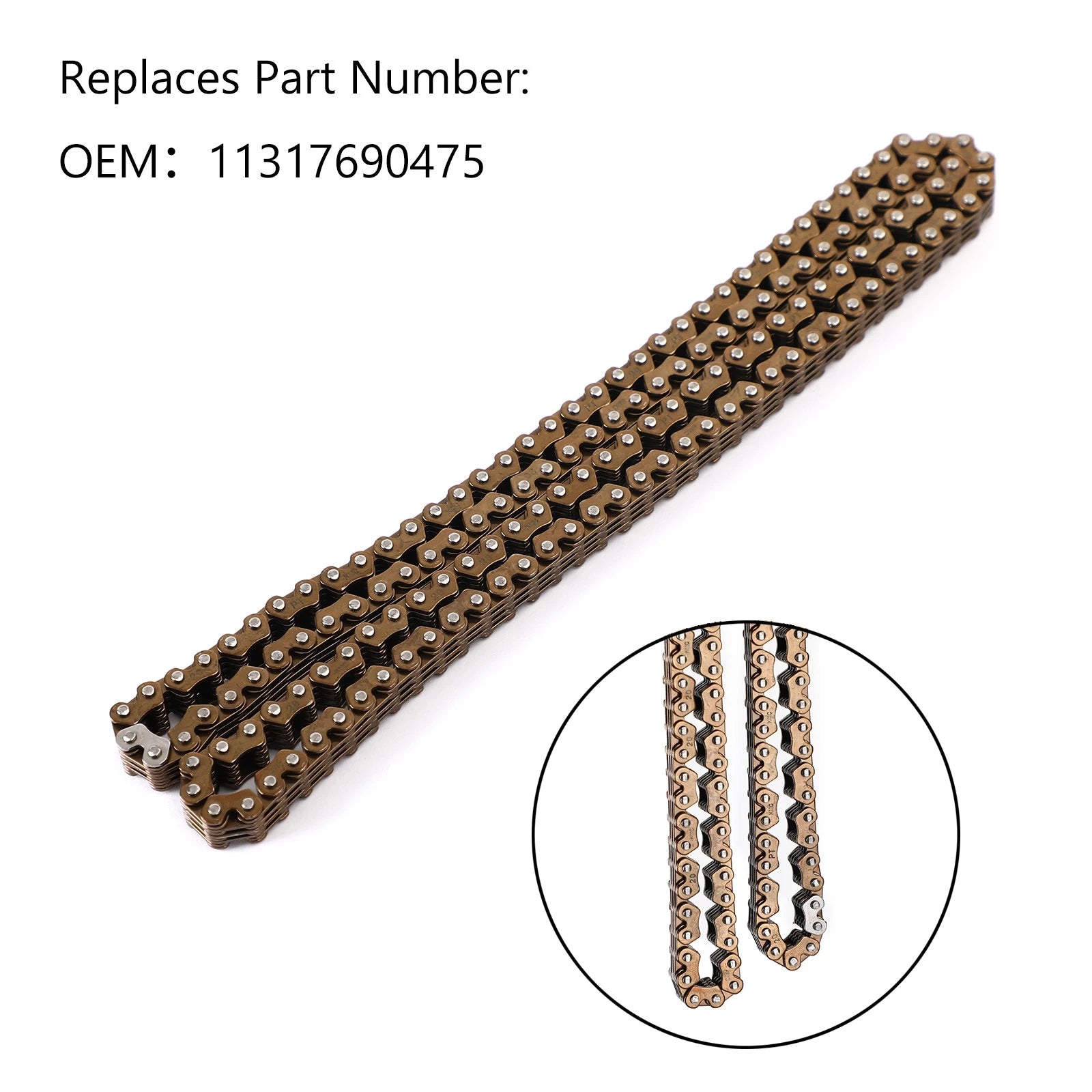 Timing Drive Chain for BMW F650GS F700GS F800GS F800GT F800R F800ST (2008–2019)