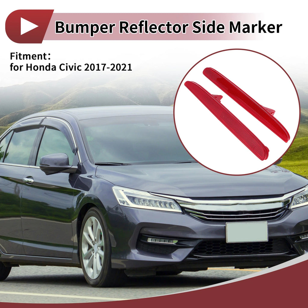 1 Pair Bumper Reflectors for Honda Civic (2017–2021) No. 33555TDJJ01