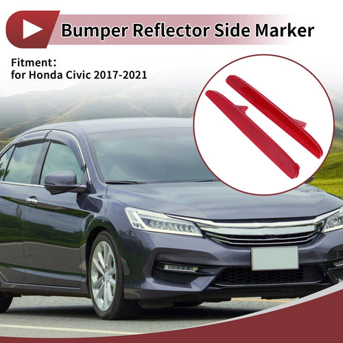 1 Pair Bumper Reflectors for Honda Civic (2017–2021) No. 33555TDJJ01