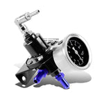 Billet 30 Micron Inline Petrol Filter + 160 PSI Fuel Pressure Regulator for