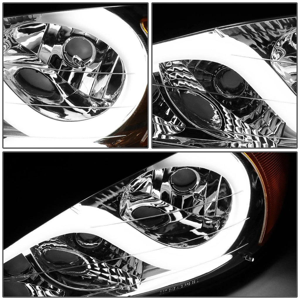 LED Chrome Amber Signal Headlight Lamps for Pontiac Grand AM (1999–2005)
