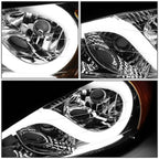LED Chrome Amber Signal Headlight Lamps for Pontiac Grand AM (1999–2005)