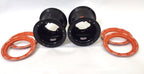 DWT G3 Orange Rear Dual Beadlock Rims Wheels 9" 9X9 4/115 for YFZ450 Banshee Raptor (2004–2023)