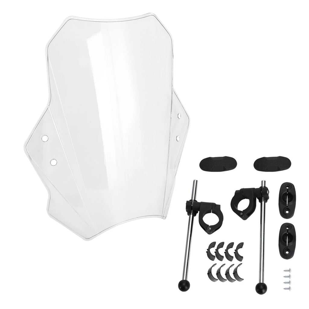 Adjustable Wind Screen Windshield for Universal Motorcycle (22MM 25MM 28MM)