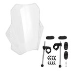 Adjustable Wind Screen Windshield for Universal Motorcycle (22MM 25MM 28MM)