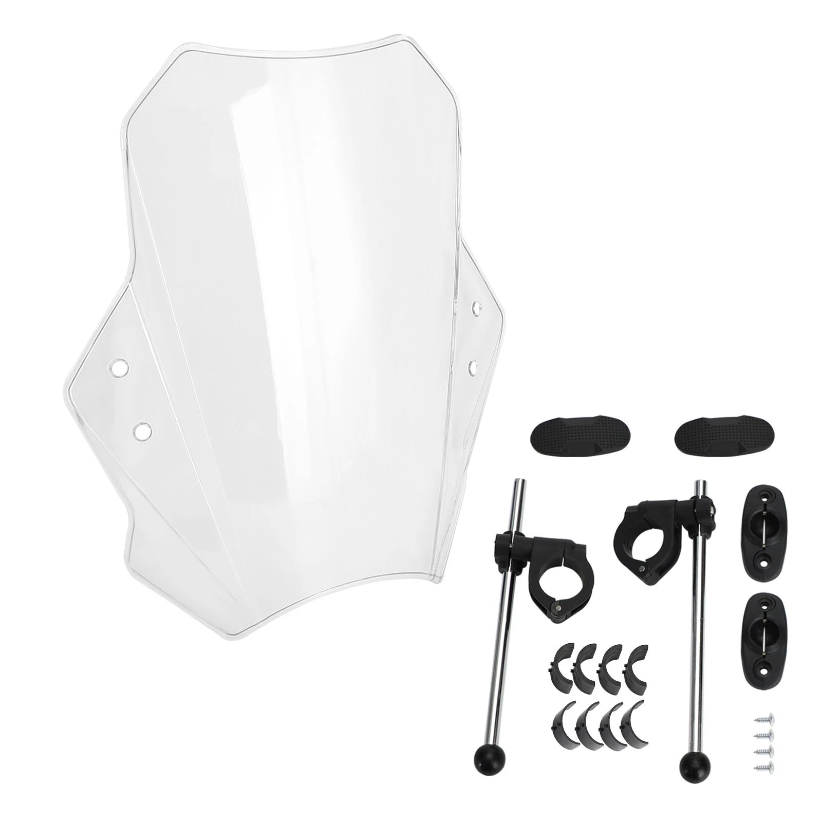 Adjustable Wind Screen Windshield for Universal Motorcycle (22MM 25MM 28MM)