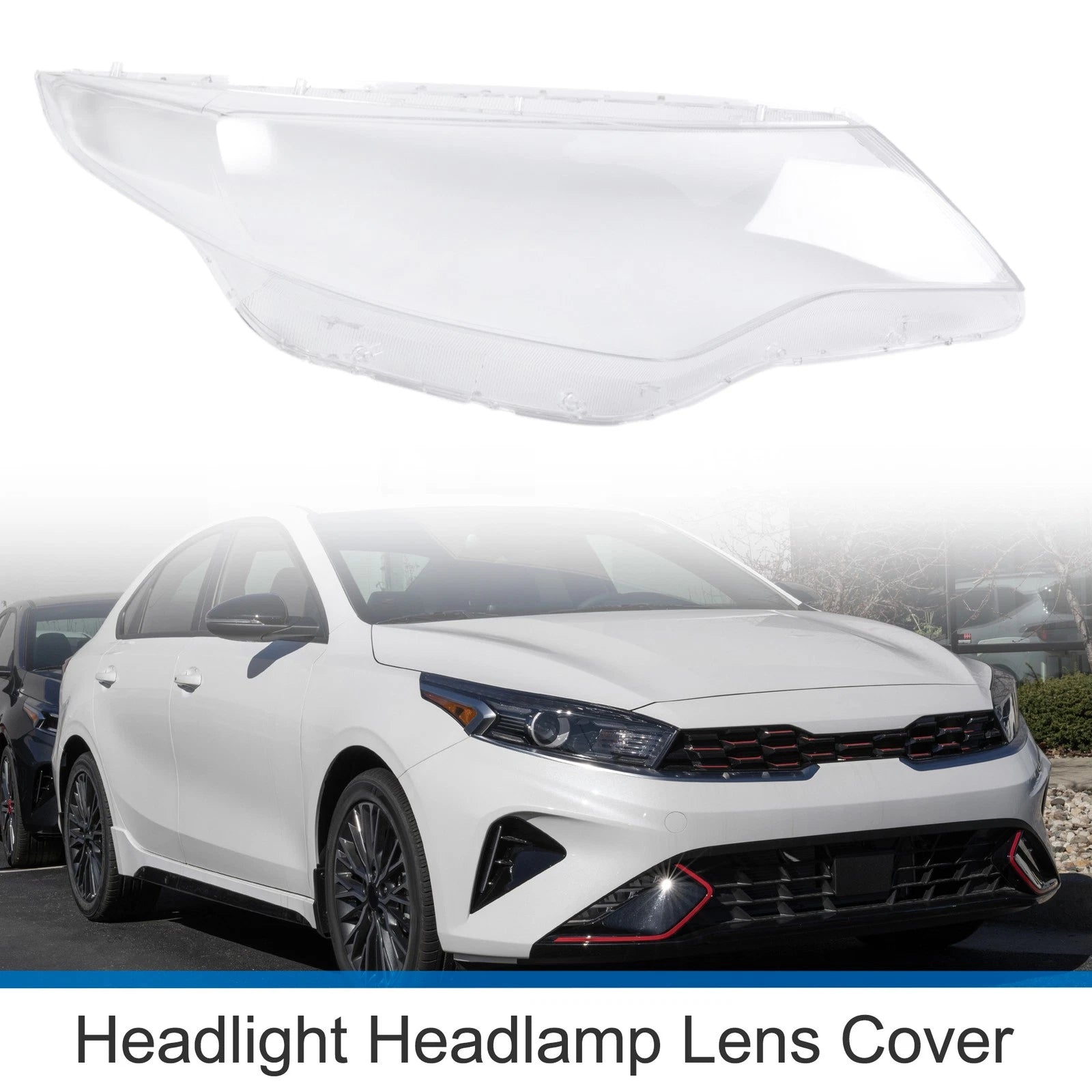 Headlight Lens Cover for Kia Optima (2016–2018) PC Clear