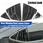 Carbon Look Rear Window Vent Louver Cover for Toyota Camry (2025+)