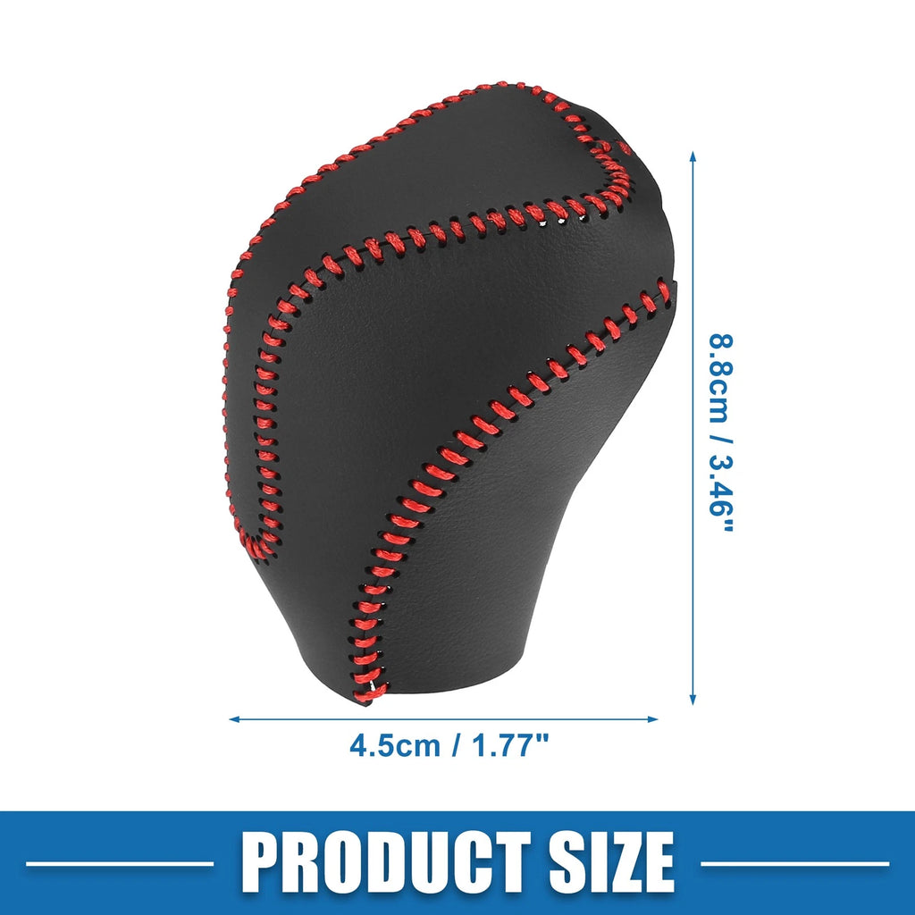 Automatic Gear Shift Knob Cover for Subaru Forester (2019–2023) Red Stitches