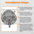 Crankshaft Front Seal Wear Sleeve Remover Installer for Cummins ISX12 ISX15