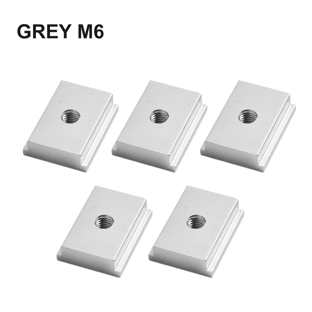 5pcs T Track Slider with M6 Threaded Aluminum Alloy for Woodworking Tool