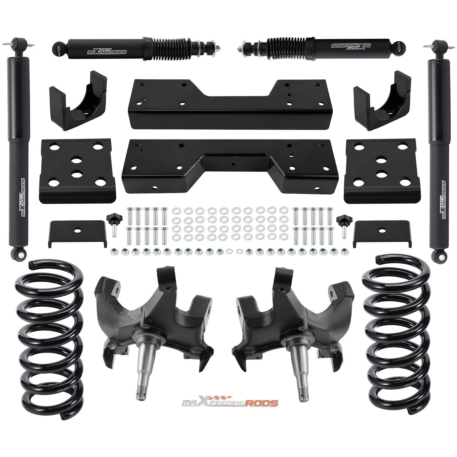Drop Spindles Kit 4" Front 6" Rear for GMC Sierra Chevrolet Silverado (1988–1998)