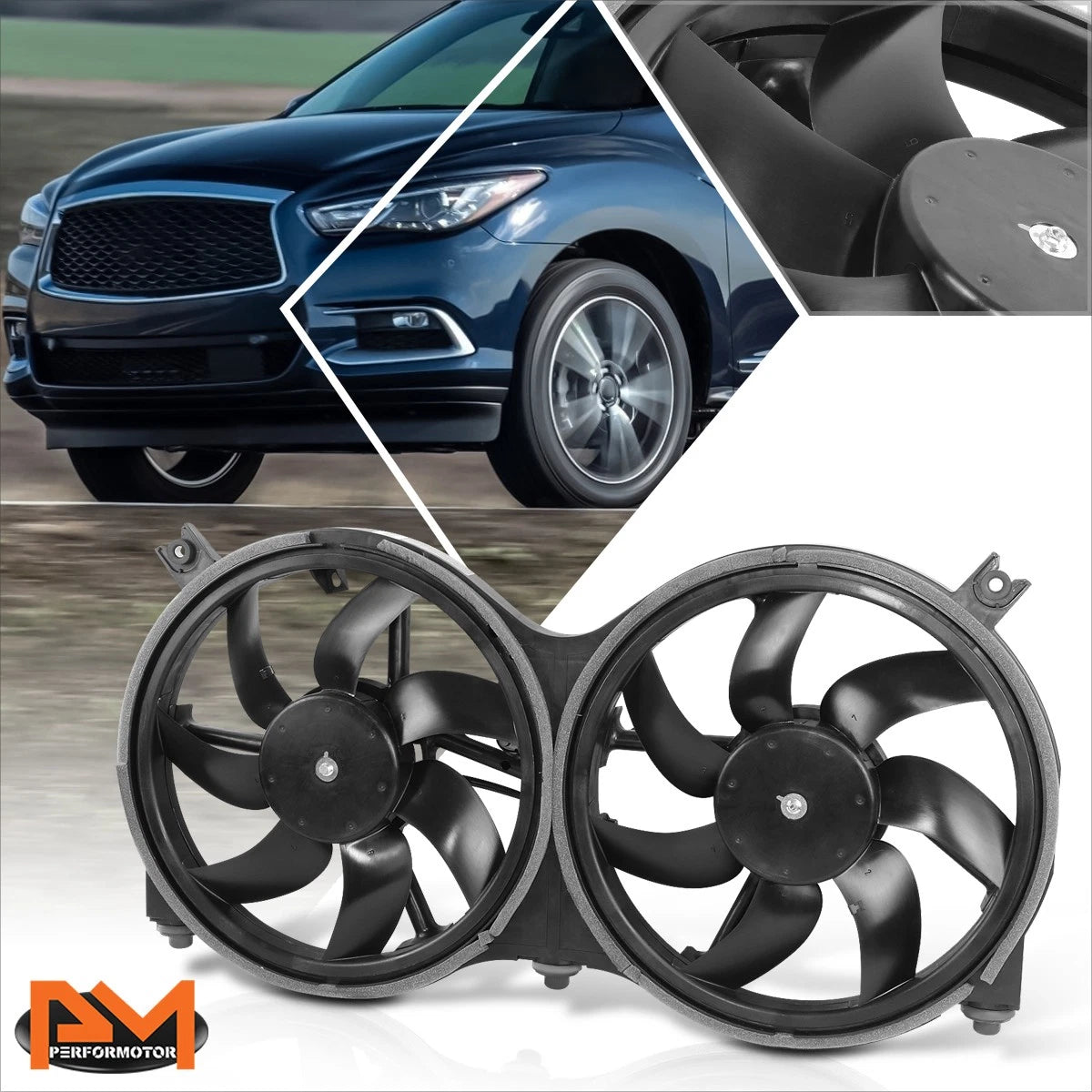 Radiator Cooling Fan Assembly for Infiniti JX35 QX60/Nissan Pathfinder (2013–2020)