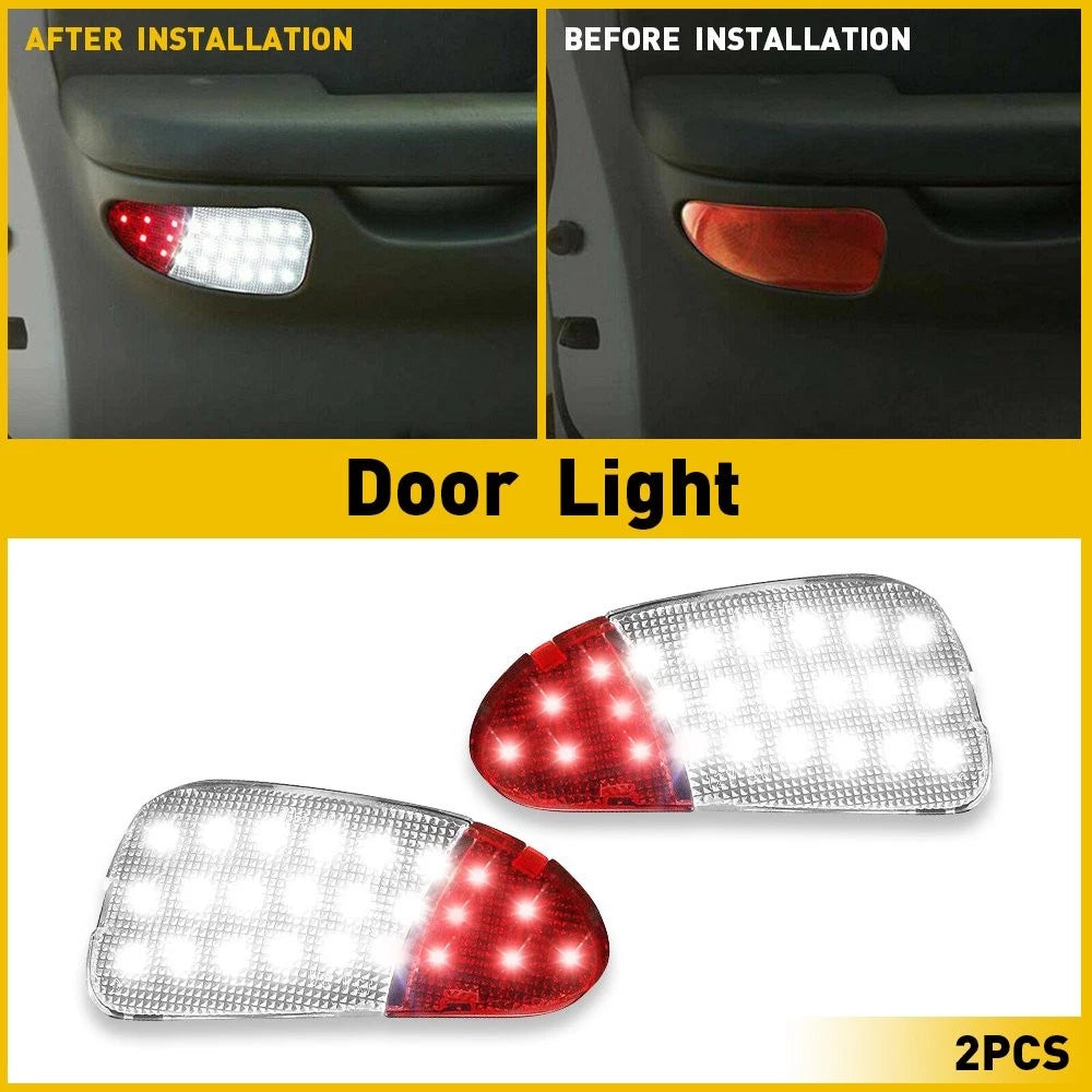 2X LED Interior Door Panel Courtesy Light for Ford F150 F250 (1997–2003)