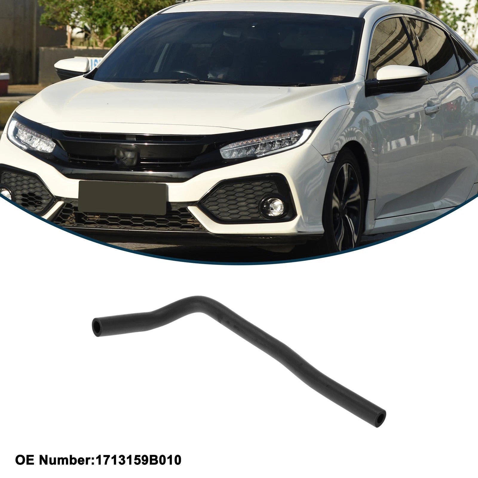 Radiator Hose No. 1713159B010 for Honda Civic (2016–2022) Rubber